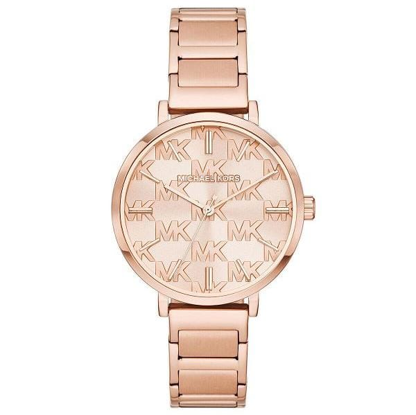Michael Kors Addyson Quartz Rose Gold Dial Rose Gold Steel Strap Watch for Women - MK4713