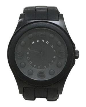 Marc Jacobs Pelly Black Dial Black Silicon Strap Watch for Women - MBM2511