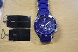 Marc Jacobs Rock Chronograph Blue Dial Blue Silicone Strap Watch for Women - MBM2548