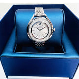 Swarovski Crystalline Aura Silver Dial Silver Steel Strap Watch for Women - 5519462