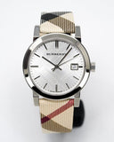 Burberry The City White Dial Brown Leather Strap Watch for Women - BU9113