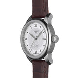 Tissot T Classic Le Locle Automatic Silver Dial Brown Leather Strap Watch For Women - T006.207.16.038.00