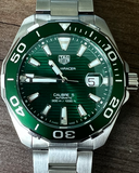 Tag Heuer Aquaracer Green Dial Watch for Men - WAY201S.BA0927