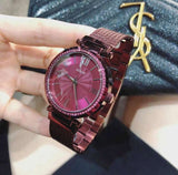 Guess Soho Pink Dial Pink Mesh Bracelet Watch For Women - W0638L6