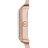 Michael Kors Lake Quartz White Dial Pink Leather Strap Watch For Women - MK2763