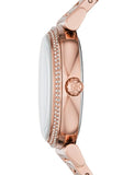 Michael Kors Catlin Quartz Rose Gold Dial Rose Gold Steel Strap Watch For Women - MK3412