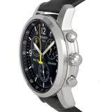 Tissot T Race PRC 200 Chronograph Quartz Black Dial Black Leather Strap Watch for Men - T17.1.526.52