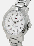 Tommy Hilfiger White Dial Silver Steel Strap Watch for Women - 1781397