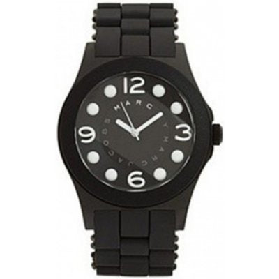 Marc Jacobs Pelly Black Dial Black Silicone Strap Watch for Women - MBM2507