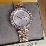 Michael Kors Darci Quartz Silver Dial Two Tone Steel Strap Watch For Women - MK4515