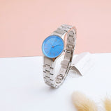 Calvin Klein Simplicity Blue Dial Silver Steel Strap Watch for Women - K432314N