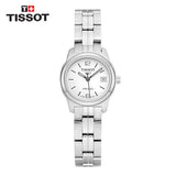 Tissot T Classic PR100 Watch Ladies White Dial Stainless Steel For Women - T049.210.11.017.00