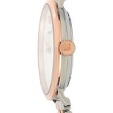 Emporio Armani Modern Slim Analog Mother of Pearl Dial Two Tone Steel Strap Watch For Women - AR11157