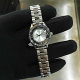 Marc Jacobs Tether Transparent Silver Dial Silver Steel Strap Watch for Women - MBM3416