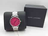 Marc Jacobs Roxy Fuchsia Dial Silver Stainless Steel Strap Watch for Women - MJ3524