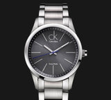 Calvin Klein Bold Grey Dial Silver Steel Strap Watch for Men - K2241107