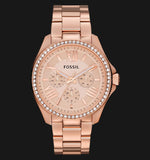 Fossil Cecile Rose Gold Dial Rose Gold Steel Strap Watch for Women - AM4483