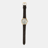 Michael Kors Jaycie Three Hand Gold Dial Brown Leather Strap Watch for Women - MK2862