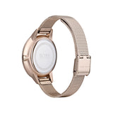 Hugo Boss Symphony Grey Dial Gold Mesh Bracelet Watch for Women - 1502424