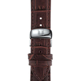 Tissot T Classic Tradition White Dial Brown Leather Strap Watch For Men - T063.610.16.037.00