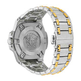 Versace Chain Reaction Quartz White Dial Two Tone Steel Strap Watch for Men - VEDY00519