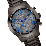 Guess Atlas Quartz Grey Dial Grey Steel Strap Watch For Men - W0668G2