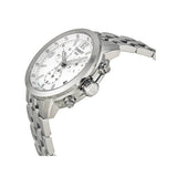 Tissot PRC 200 Chronograph White Dial Silver Steel Strap Watch For Men - T055.417.11.017.00