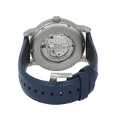 Emporio Armani Luigi Chronograph Blue Dial Black Leather Strap Watch For Men - AR60011