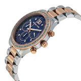 Michael Kors Brinkley Blue Dial Two Tone Steel Strap Watch for Women - MK6205