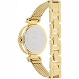 Guess Quartz White Dial Gold Steel Strap Watch For Women - W1152L2