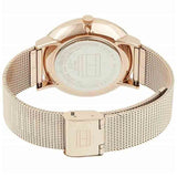 Tommy Hilfiger Jenna Quartz Rose Gold Dial Rose Gold Mesh Bracelet Watch For Women - 1781944