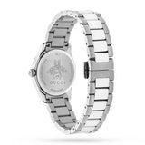 Gucci G Timeless Quartz Diamonds Black Dial Silver Steel Strap Watch For Women - YA1265024