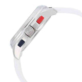 Tommy Hilfiger Digital Silver Dial White Silicone Strap Watch For Men - 1791764