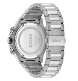 Hugo Boss Globetretter Green Dial Silver Steel Strap Watch for Men - 1513930