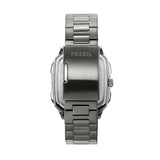 Fossil Inscription Multifunction Silver Dial Grey Steel Strap Watch for Men - BQ2657