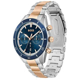 Hugo Boss Santiago Blue Dial Two Tone Steel Strap Watch for Men - 1513937