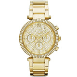 Michael Kors Parker Gold Dial Gold Steel Strap Watch for Women - MK5856