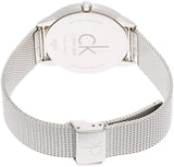 Calvin Klein Minimal Silver Dial Silver Mesh Bracelet Watch for Men - K3M2112Z