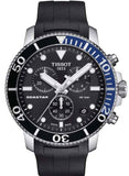 Tissot Seastar 1000 Quartz Chronograph Black Dial Black Rubber Strap Watch For Men - T120.417.17.051.02