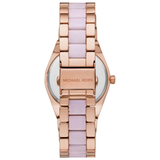 Michael Kors Channing Quartz Mother of Pearl Pink Dial Two Tone Steel Strap Watch For Women - MK6652