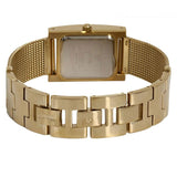 Guess Nouveau Diamonds Gold Dial Gold Mesh Bracelet Watch for Women - W0127L2