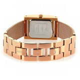 Guess Nouveau Diamonds Rose Gold Dial Rose Gold Mesh Bracelet Watch for Women - W0127L3