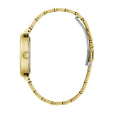 Guess Rumour Quartz Gold Dial Gold Steel Strap Watch For Women - GW0613L2