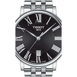 Tissot Carson Premium Black Dial Silver Steel Strap Watch For Men - T122.410.11.053.00