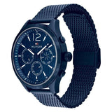 Tommy Hilfiger Gavin Chronograph Blue Dial Blue Mesh Bracelet Watch for Men - 1791471