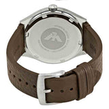 Emporio Armani Dress Quartz White Dial Brown Leather Strap Watch For Men - AR1999