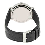 Tissot Carson Premium Silver Dial Black Leather Strap Watch For Men - T122.410.16.033.00