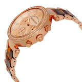 Michael Kors Parker Rose Gold Dial Two Tone Steel Strap Watch for Women - MK5538