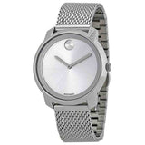 Movado Bold Silver Dial Silver Mesh Bracelet Watch For Women - 3600241