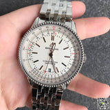 Breitling Navitimer Automatic 41mm White Dial Stainless Steel Mens Watch - A17326211G1A1